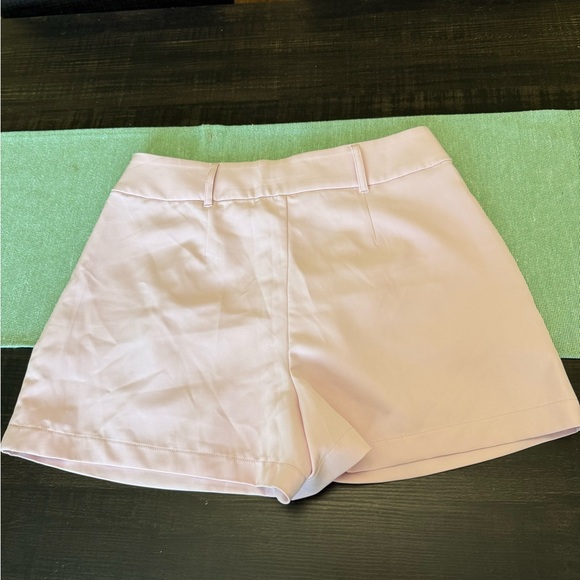 Express High Rise Tailored Shorts Blush Pink Size 10 - Picture 9 of 13
